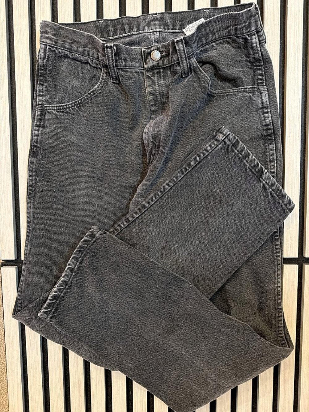 Rustler by Wrangler Faded Black Straight Leg Jeans 32x32